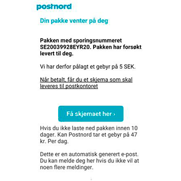 PostNords kunder mottar falske e-poster.jpg
