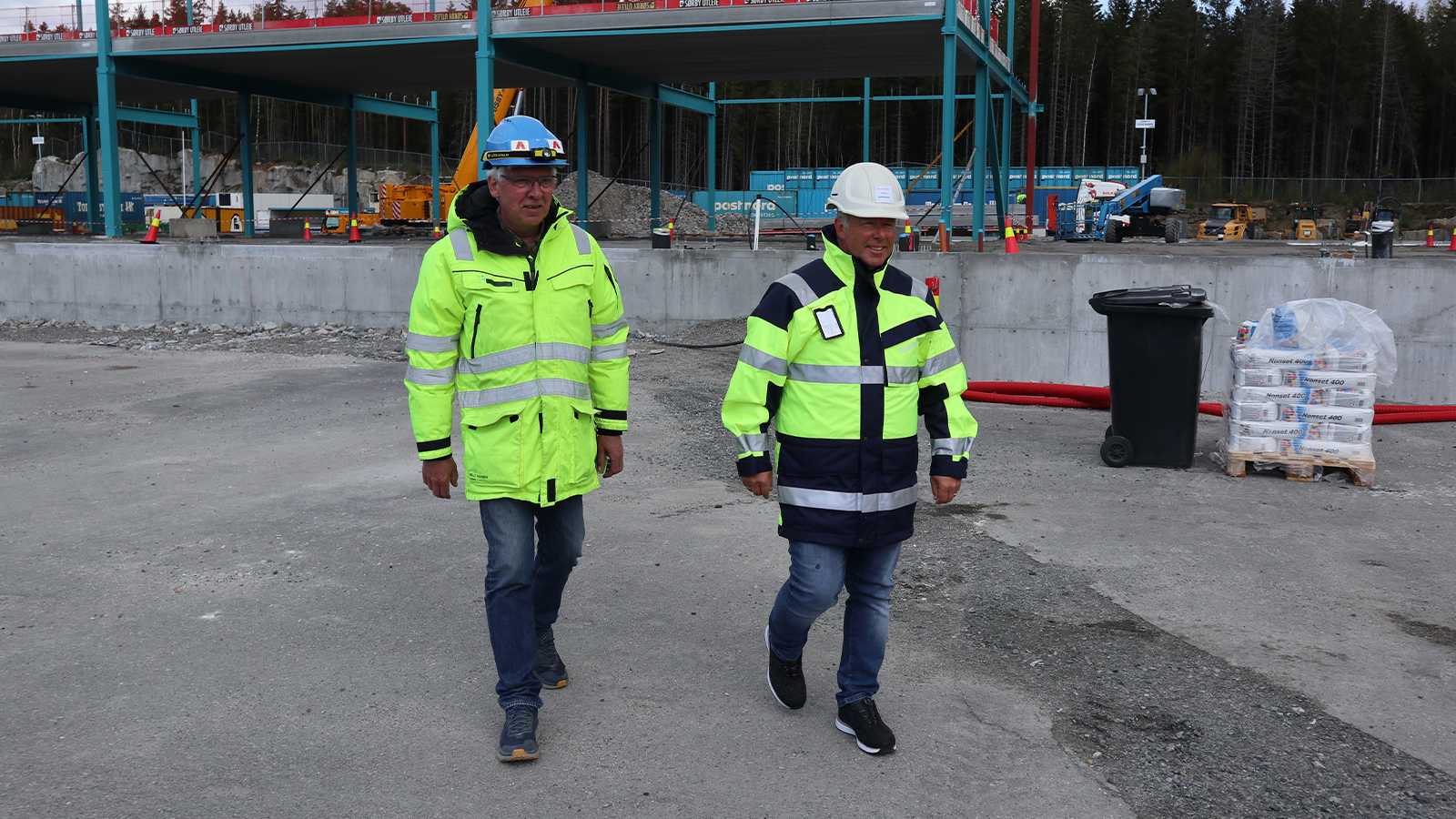 Utbyggingen av PostNord-terminalen på Langhus godt i gang!