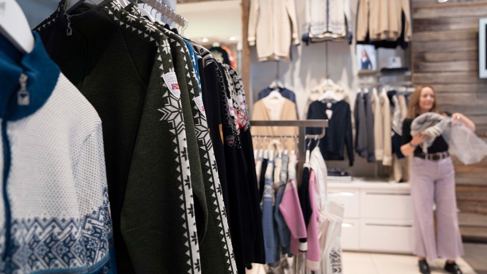 Dale of Norway sitt butikklokale på Karl Johans gate i Oslo.